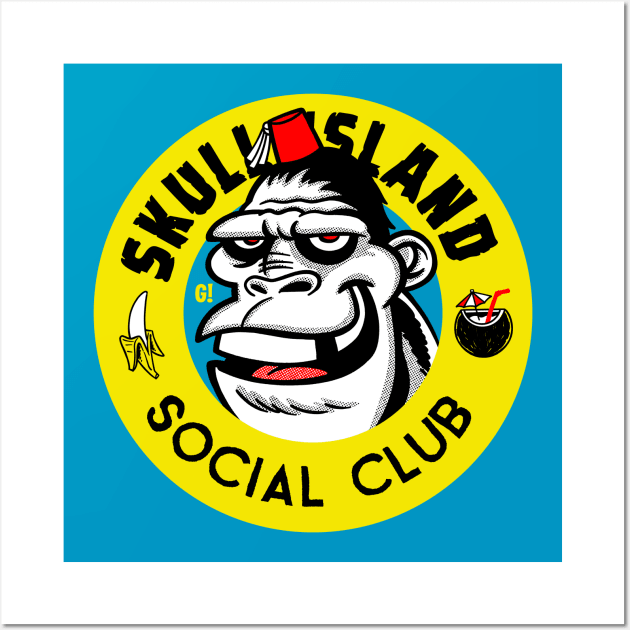 Skull Island Social Club Wall Art by GiMETZCO!